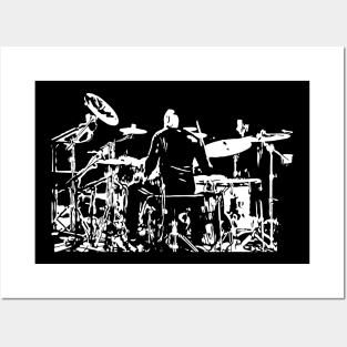 Drummer On Stage Posters and Art